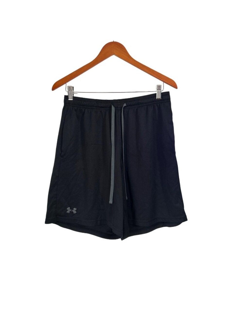 Under Armour Mens HeatGear Loose Fit Black Athletic Shorts LG